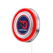 University of Dayton Double Neon Ring, Logo Clock by Holland Bar Stool Company, ClkDytnUn