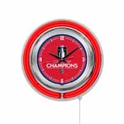 Florida Panthers - 2024 Stanley Cup Double Neon Wall Clock by HBS AGS-Clk15FlaPanCup24