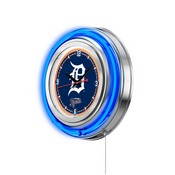 Detroit Tigers Double Neon Wall Clock by Holland Bar Stool, AGS-Clk15MLBDet
