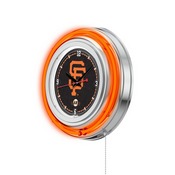 San Francisco Giants Double Neon Wall Clock by Holland Bar Stool, AGS-Clk15MLBSFG