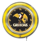 Missouri Western State Double Neon Ring, Logo Clock by Holland Bar Stool Company, ClkMOWSt