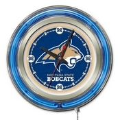 Montana State Double Neon Ring, Logo Clock by Holland Bar Stool Company, ClkMontSt