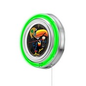 Notre Dame - Guinness (Toucan) Double Neon Wall Clock Holland Bar Stool Co., AGS-ClkND-Guin-Tcn