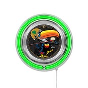 Notre Dame - Guinness (Toucan) Double Neon Wall Clock Holland Bar Stool Co., AGS-ClkND-Guin-Tcn