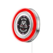 NHRA - Hot Rod Double Neon Wall Clock (Red Neon) by Holland Bar Stool Co., AGS-Clk15NHRAHotRod-R