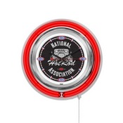 NHRA - Hot Rod Double Neon Wall Clock (Red Neon) by Holland Bar Stool Co., AGS-Clk15NHRAHotRod-R