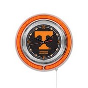 Tennessee Double Neon Ring, Logo Clock by Holland Bar Stool Company, ClkTennes