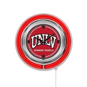 UNLV Double Neon Ring, Logo Clock by Holland Bar Stool Company, ClkUNevLV