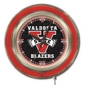 Valdosta State Double Neon Ring, Logo Clock by Holland Bar Stool Company, ClkValdSt