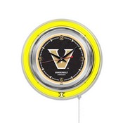 Vanderbilt Double Neon Ring, Logo Clock by Holland Bar Stool Company, ClkVander