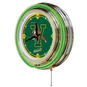 Vermont Double Neon Ring, Logo Clock by Holland Bar Stool Company, ClkVermnt