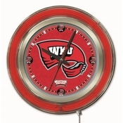 Western Kentucky Double Neon Ring, Logo Clock by Holland Bar Stool Company, ClkWestKy