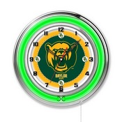 Baylor Double Neon Ring, Logo Clock by Holland Bar Stool Company, ClkBaylor