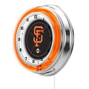 San Francisco Giants Double Neon Wall Clock by Holland Bar Stool, AGS-Clk15MLBSFG