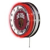 Montana Double Neon Ring, Logo Clock by Holland Bar Stool Company, ClkMontUn