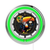Notre Dame - Guinness (Toucan) Double Neon Wall Clock Holland Bar Stool Co., AGS-ClkND-Guin-Tcn