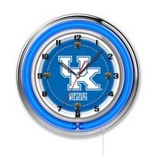 Kentucky "UK" Double Neon Ring, Logo Clock by Holland Bar Stool Company, ClkUKY-UK