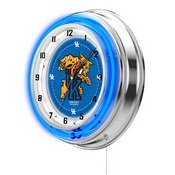 Kentucky "Wildcat" Double Neon Ring, Logo Clock by Holland Bar Stool Company, ClkUKYCat