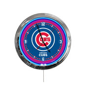 Chicago Cubs 16" LED Wall Clock, ClkL16MLBCub