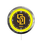 San Diego Padres 16" LED Wall Clock, ClkL16MLBSDP