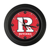 Rutgers 15" Traditional Wall Clock by Holland Bar Stool Co., ClkNL15BKRutger