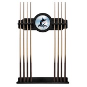 Miami Marlins Solid Wood Cue Rack by Holland Bar Stool, AGS-CueBKMLBMia