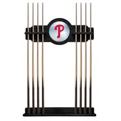 Philadelphia Phillies Solid Wood Cue Rack by Holland Bar Stool, AGS-CueBKMLBPhi