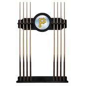 Pittsburgh Pirates Solid Wood Cue Rack by Holland Bar Stool, AGS-CueBKMLBPit