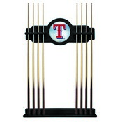 Texas Rangers Solid Wood Cue Rack by Holland Bar Stool, AGS-CueBKMLBTex