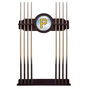 Pittsburgh Pirates Solid Wood Cue Rack by Holland Bar Stool, AGS-CueBKMLBPit