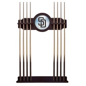 San Diego Padres Solid Wood Cue Rack by Holland Bar Stool, AGS-CueBKMLBSDP