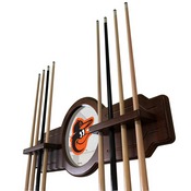 Baltimore Orioles Solid Wood Cue Rack by Holland Bar Stool, AGS-CueBKMLBBal