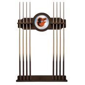 Baltimore Orioles Solid Wood Cue Rack by Holland Bar Stool, AGS-CueBKMLBBal