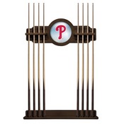 Philadelphia Phillies Solid Wood Cue Rack by Holland Bar Stool, AGS-CueBKMLBPhi
