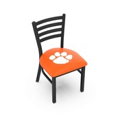 L00418 Black Wrinkle Clemson Stationary Chair with Ladder Style Back by Holland Bar Stool Co., L00418Clmson
