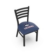 L00418 Black Wrinkle Connecticut Stationary Chair with Ladder Style Back by Holland Bar Stool Co., L00418ConnUn