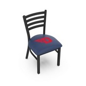 L00418 Black Wrinkle University of Dayton Stationary Chair with Ladder Style Back by Holland Bar Stool Co., L00418DytnUn
