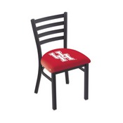 L00418 Black Wrinkle Houston Stationary Chair with Ladder Style Back by Holland Bar Stool Co., L00418Houston
