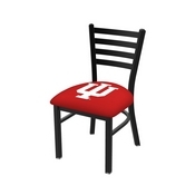 L00418 Black Wrinkle Indiana Stationary Chair with Ladder Style Back by Holland Bar Stool Co., L00418IndnaU