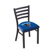 L00418 Black Wrinkle Maine Stationary Chair with Ladder Style Back by Holland Bar Stool Co., L00418MaineU