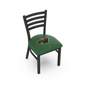 L00418 Black Wrinkle Minnesota Wild Stationary Chair with Ladder Style Back by Holland Bar Stool Co., L00418MinWld