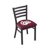 L00418 Black Wrinkle Montana Stationary Chair with Ladder Style Back by Holland Bar Stool Co., L00418MontUn