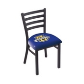 L00418 Black Wrinkle Marquette Stationary Chair with Ladder Style Back by Holland Bar Stool Co., L00418Mrqtte