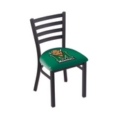 L00418 Black Wrinkle Marshall Stationary Chair with Ladder Style Back by Holland Bar Stool Co., L00418Mrshll