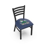 L00418 Black Wrinkle Notre Dame (Leprechaun) Stationary Chair with Ladder Style Back by Holland Bar Stool Co., L00418ND-Lep