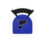 L00418 Black Wrinkle St Louis Blues Stationary Chair with Ladder Style Back by Holland Bar Stool Co., L00418STLBlu