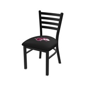 L00418 Black Wrinkle Southern Illinois Stationary Chair with Ladder Style Back by Holland Bar Stool Co., L00418SouIll