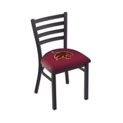 L00418 Black Wrinkle Texas State Stationary Chair with Ladder Style Back by Holland Bar Stool Co., L00418TexsSt