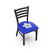 L00418 Black Wrinkle Toronto Maple Leafs Stationary Chair with Ladder Style Back by Holland Bar Stool Co., L00418TorMpl