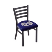 L00418 Black Wrinkle Utah State Stationary Chair with Ladder Style Back by Holland Bar Stool Co., L00418UtahSt